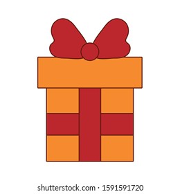 Gift design, happy birthday celebration decoration party festive and surprise theme Vector illustration