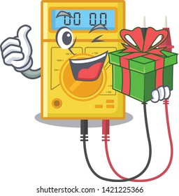 With gift digital multimeter toys in cartoon shape
