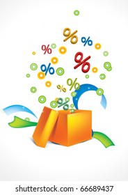 gift discount vector on white background