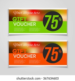 Gift Or Discount Voucher For Food - Restaurant Or Cafe Template