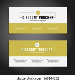 Gift or discount voucher template with modern design, special  offer or certificate coupon