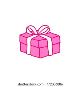 gift doodle icon