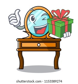 With gift dressing table mascot cartoon