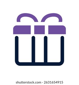 gift duotone icon. Sleek and modern vector icon for websites, mobile apps, marketing materials, and corporate design. Fully scalable and ready to use.
