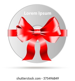 Gift DVD disc Vector illustration