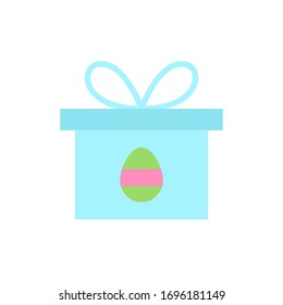 Gift egg color icon. Simple color vector elements of religious holiday for ui and ux, website or mobile application