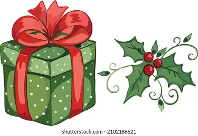 gift, element decoration in christmas holiday