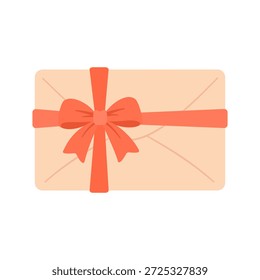 Envelope De Presente Envolvido Com Fita