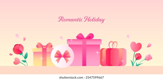 Gift event promotion wide banner