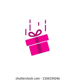 Gift Fall Logo Icon Design