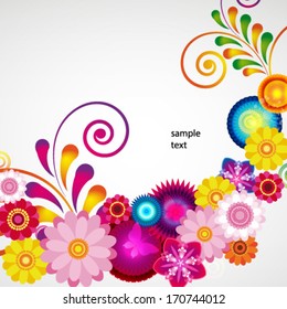 Gift festive floral design background.