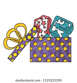 gift with fifteen number with stars pattern