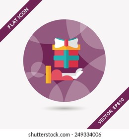Gift flat icon