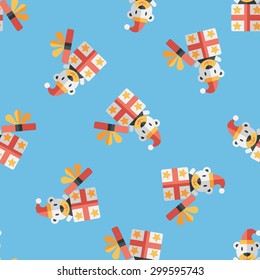 Gift flat icon,eps10 seamless pattern background