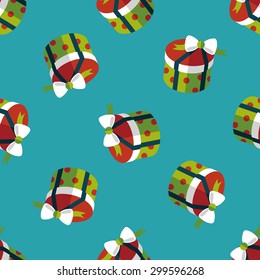 Gift flat icon,eps10 seamless pattern background