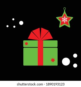 Gift flat icon.Present flat icon