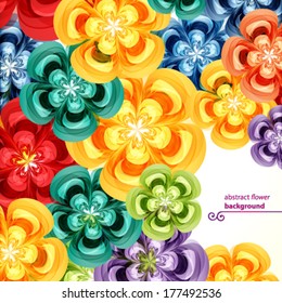 Gift floral design background.
