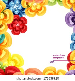 Gift floral design background.