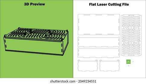 Gift and Flower Box
a really wonderful gift box which can be used as a flower box too, and cut by a laser cutting machine for all 3mm materials thickness.