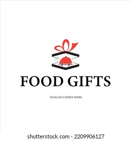 Design-Vektorgrafik des Gift Food-Logos
