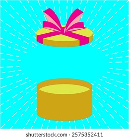 gift frame icon with a variety of pink ribbon straps