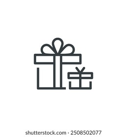 gift gifts present christmas icon, vector illustration