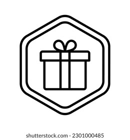 Gift giving, Rewards, recognition, Incentive programs, Loyalty rewards, Gift cards, Employee recognition, Appreciation gifts vector line icon.