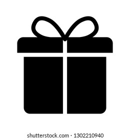 gift glyph icon