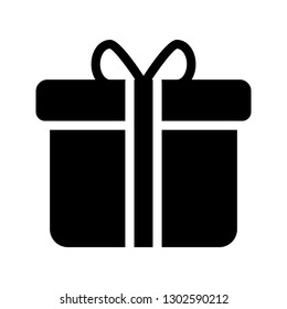 gift glyph icon