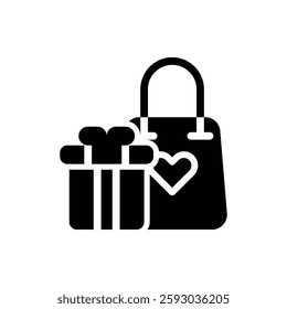 Gift Glyph Icon. Gift Icon
