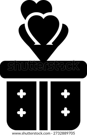 Gift Glyph Vector Icon Design