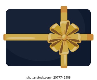 gift with golden bow icon