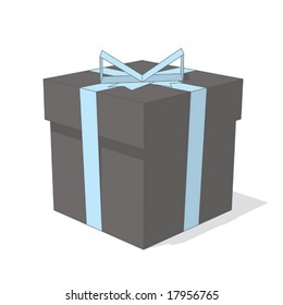 gift (gray & blue object series)