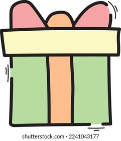 gift green pink orange icon