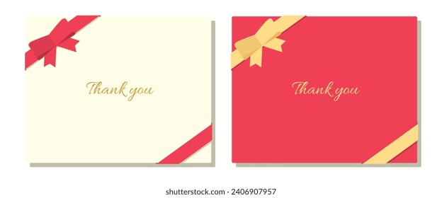 Gift, greeting card, message card, present vector illustration material