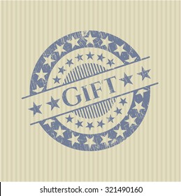 Gift grunge seal