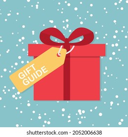 Gift Guide Concept- Vector Illustration
