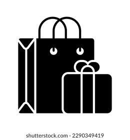 Gift hamper icon represent a decorative basket or box filled with various items, usually given as a present for special occasions