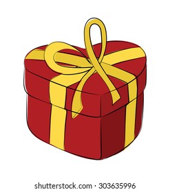 
Gift Hand Drawn Vector Icon
