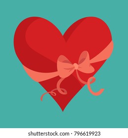 Gift Heart With Bow