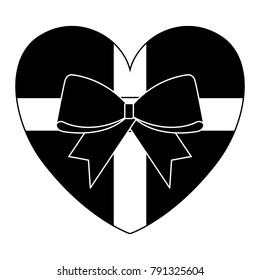 gift with heart love shape
