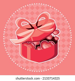 gift with hearts love romance