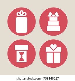 Gift and holiday vector icons. 