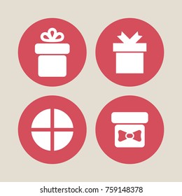 Gift and holiday vector icons. 