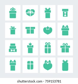 Gift and Holiday vector icons