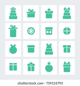 Gift and Holiday vector icons