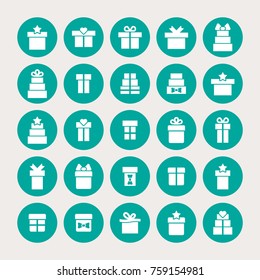Gift and Holiday vector icons