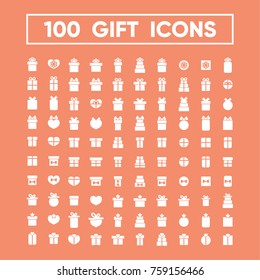 Gift and Holiday vector icons