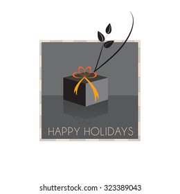 A Gift for the Holidays, vector illustration, eps