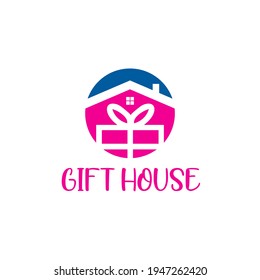 Logotipo del hogar de regalo, logotipo del hogar, logotipo de regalo, b  